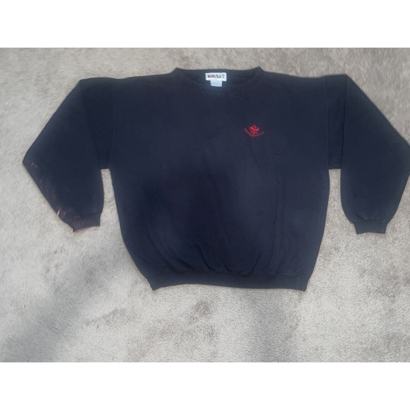 Boast Pullover Crewneck Sweatshirt Men’s Size Large Black‎ Waynessborough - Picture 1 of 8